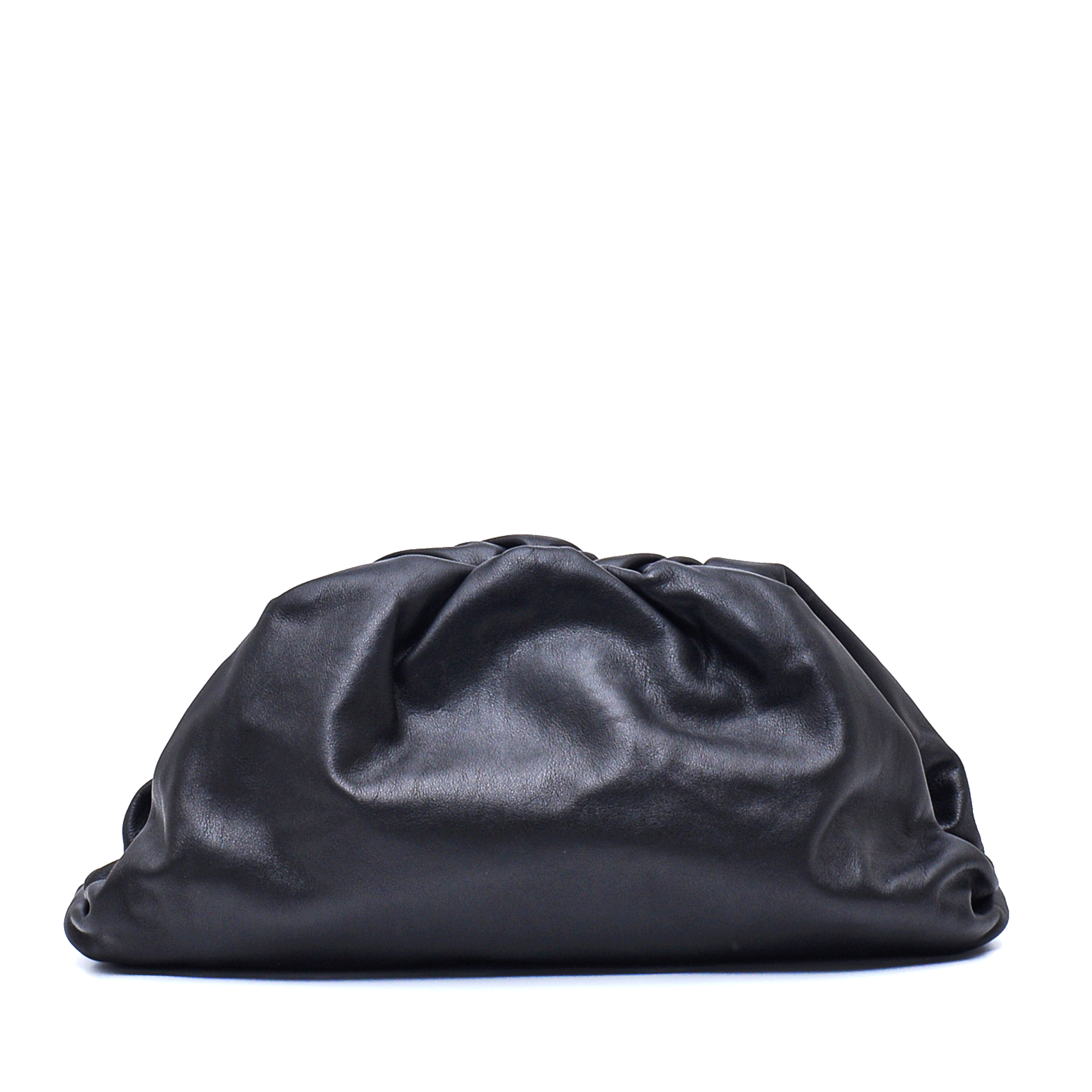 Bottega Veneta - Black Leather Pouch Bag & Clutch 